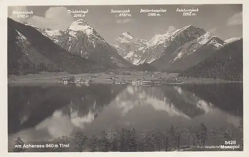 Am Achensee in Tirol ngl E5496