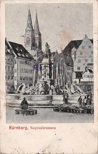 Nürnberg - Neptunbrunnen gl1906 166.496