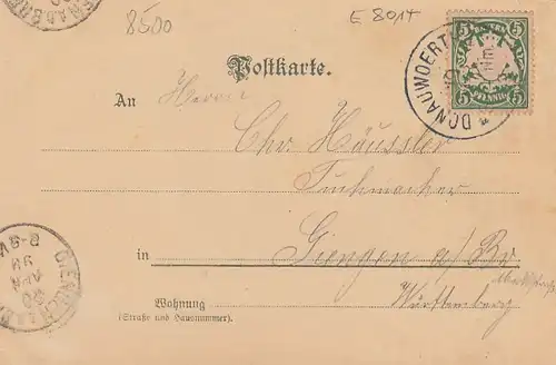 Gruß aus Nürnberg, Litho, Wappen gl1899 E8014