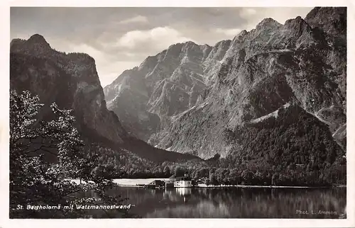 St. Bartholomä mit Watzmannostwand gl1933 165.868