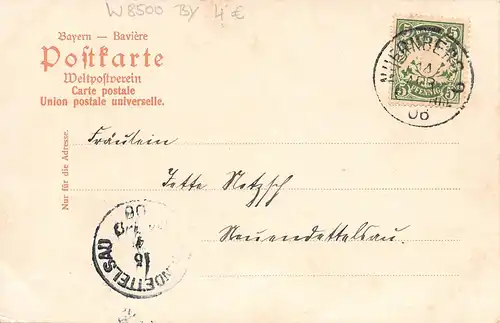 Nürnberg - Stadtpanorama gl1906 166.505