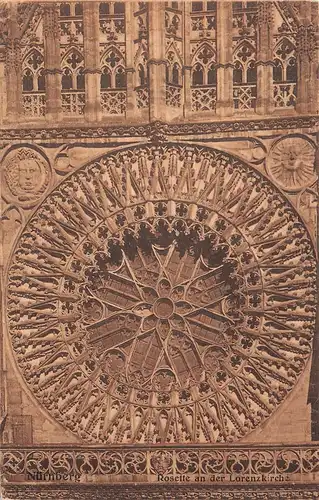 Nürnberg - Lorenzkirche, Rosette ngl 166.515