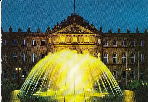 Stuttgart, Neues Schloss am Abend ngl E5040