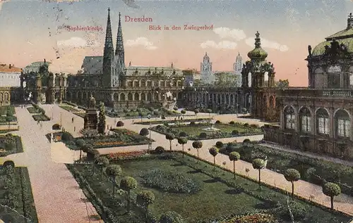 Dresden, Sophienkirche, Zwingerhof gl1923 E8067