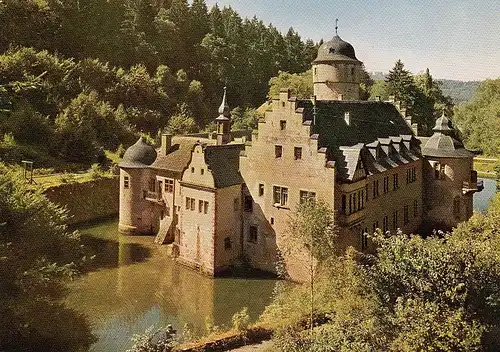 Schloß Mespelbrunn, Spessart, nahe Aschaffebvurg ngl E5048