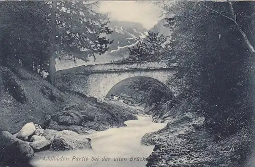 Adelboden, Partie an der alten Brücke ngl E8088