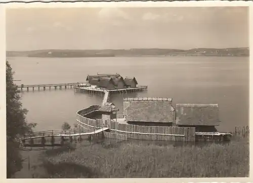 Unteruhldingen am Bodensee, Pfahlbauten gl1942 E6817