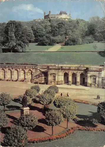 Coburg - Blick auf Schloßplatz mit Arkaden und Veste gl19? 166.786