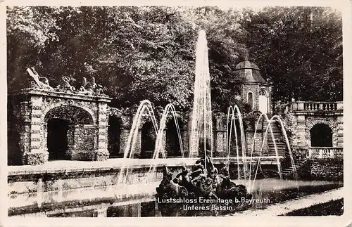 Bayreuth - Schloß Eremitage, Unteres Bassin gl1929 166.606