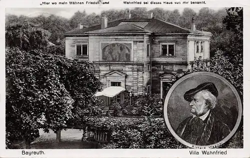 Bayreuth - Villa Wahnfried, Porträt R. Wagner gl1938 166.631