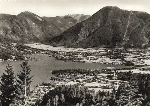 Tegernsee mit Bad Wiessee, Rottach-Egern und Wallberg gl1958 E6890