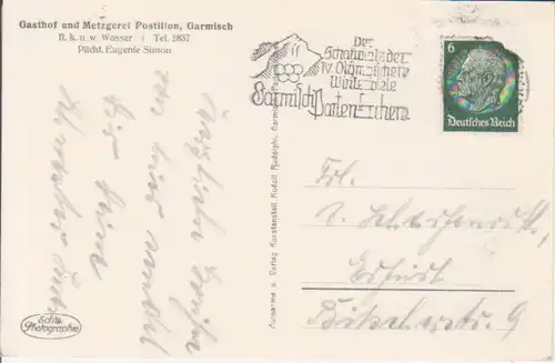 Garmisch - Gasthof und Metzgerei Postillon gl193? 227.896