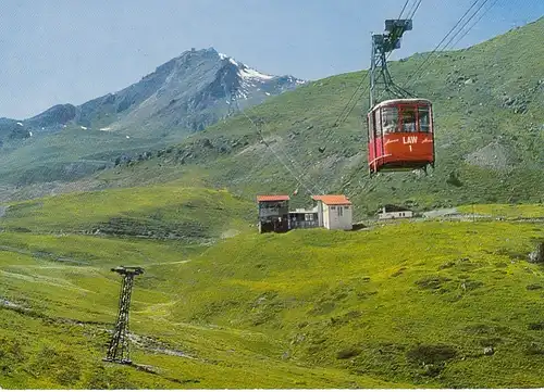 Arosa. Luftseilbahn Mittelstation, mit Weisshorn ngl E4965