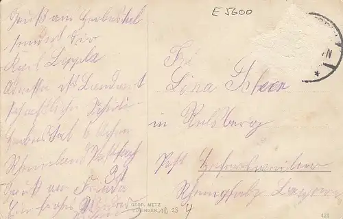 Schiller, Tell, Rütliszene mit Eisernem Kreuz glum 1915? E5600