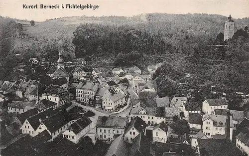 Bad Berneck im Fichtelgebirge - Panorama gl1912 166.689