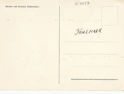 København, Skolen ved Sundet ngl E4987