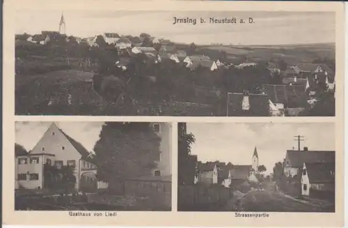 Irnsing bei Neustadt a.d. Donau - Gasthaus, Straßenpartie gl1926 227.982