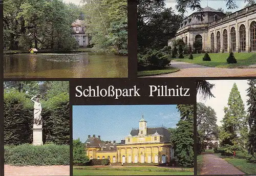 Schloßpark Pillnitz bei Dresden, Mehrbildkarte ngl E5650