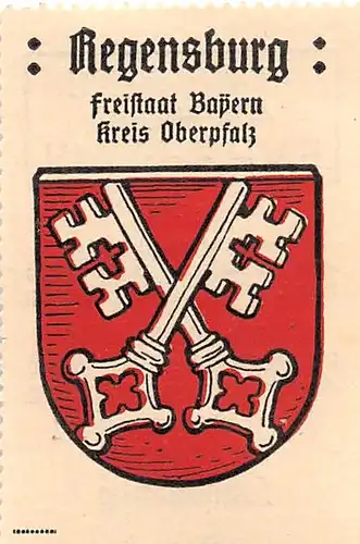 Regensburg SONDERMARKE Wappen 166.946