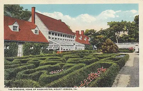 The Gardens, Home of Washington, Mount Vernon, VA. ngl E5310