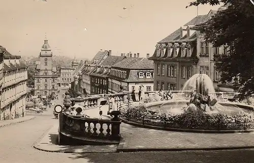 Gotha, Wasserkunst und Markt ngl E4311