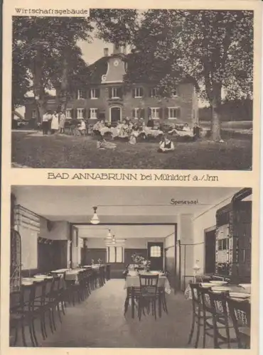 Bad Annabrunn bei Mühldorf/Inn - Wirtschaft und Speisesaal bahnpgl1930 228.130