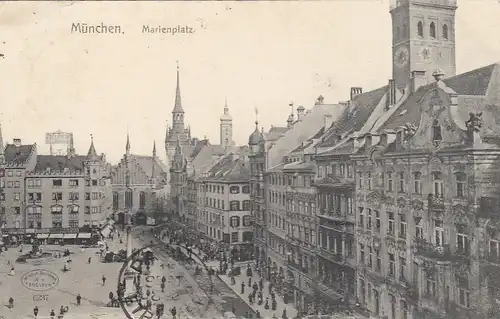 München, Marienplatz gl1907 E7218