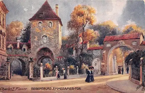 Regensburg - Emmeramertor, Künstlerkarte ngl 166.978