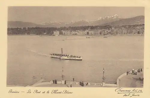 Genève, Le Port et le Mont-Blanc ngl E5732