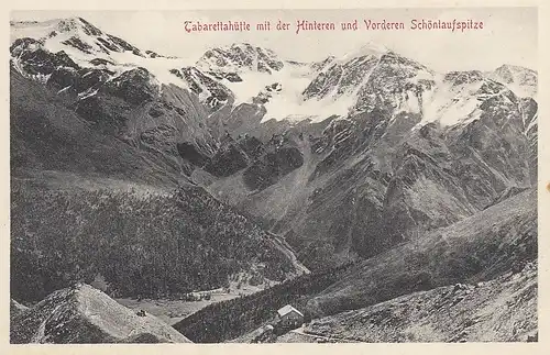 Tabarettahütte mit der HInteren und Vorderen Schöntaufspitze ngl E5760