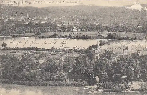 Der Rhein bei Bad Honnef und Nonnenwerth gl1905 E8551