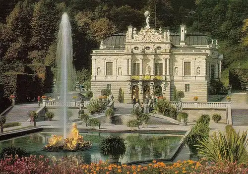 Ettal, Schloss Linderhof, mit Wasserspielen ngl E5109