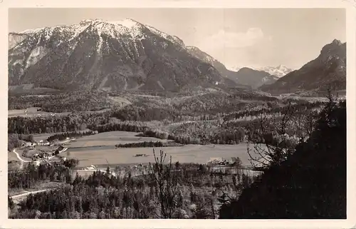 Bad Reichenhall Gasthaus Obermühle in Weißbach gegen Untersberg gl1936 165.936