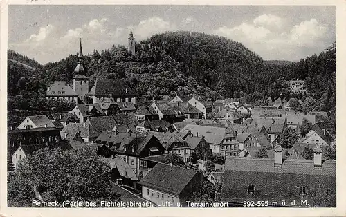 Bad Berneck im Fichtelgebirge - Stadtansicht bahnpgl1930 166.701