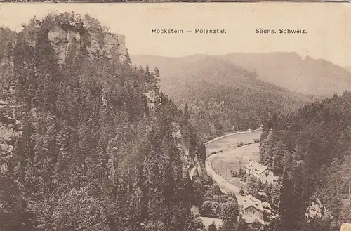 Sächs. Schweiz, Hockstein - Polenztal gl1926 E8604