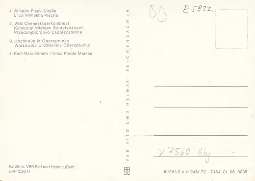 Wilhelm-Pieck-Stadt Guben, Mehrbildkarte ngl E5922
