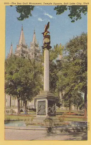 Salt Lake City, Utah, The Sea Gull Monument ngl E8700