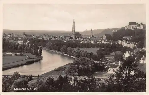 Landshut an der Isar - Panorama gl1930 167.175