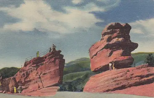 Pikes Peak Region, CO., Balanced and Steamboat Rocks ngl E8734