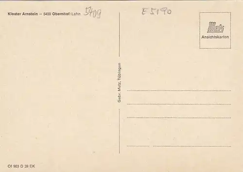 Kloster Arnstein bei Obernhof/Lahn, Mehrbildkarte ngl E5190