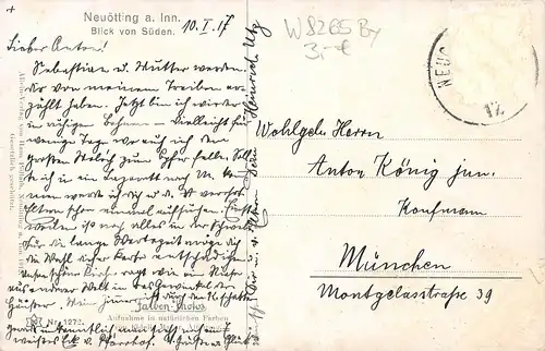 Neuötting am Inn - Blick von Süden gl1917 167.210