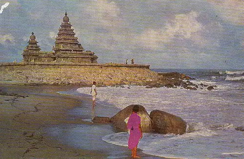 Indien, Malabalipuram, Shorte Temple ngl E4472
