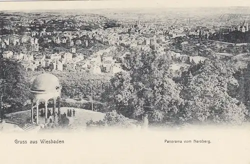 Wiesbaden, Panorama vom Neroberg ngl1907 E7575