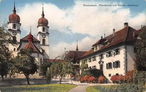 Eschenbach - Pfarrkirche und Klostergasthaus ngl 167.065