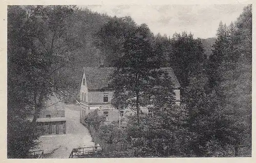 Zeitzgrund Post Hermannsdorf/Thür., Gasthaus Ziegenmühle gl1957 E4359