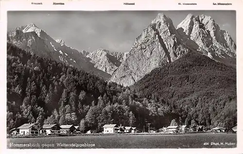 Hammersbach gegen Wettersteingebirge ngl 167.135