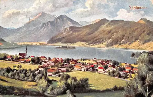 Schliersee Panorama Nach Gemälde gl1907 166.191