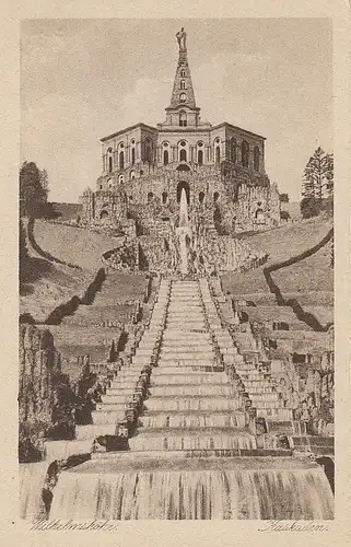 Kassel, Wilhelmshöhe, Kaskaden mit Herkules ngl E5398