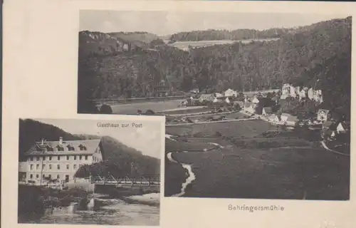 Behringersmühle - Gasthaus zur Post und Panorama gl1924 228.242