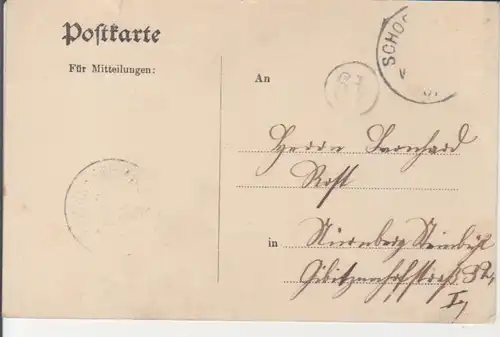 Schornweisach LITHO Gasthaus und Postamt, Schulhaus, Totale gl19? 228.267